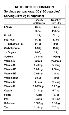 Beef Liver Heart & Kidney Capsules by Chief - Image 2
