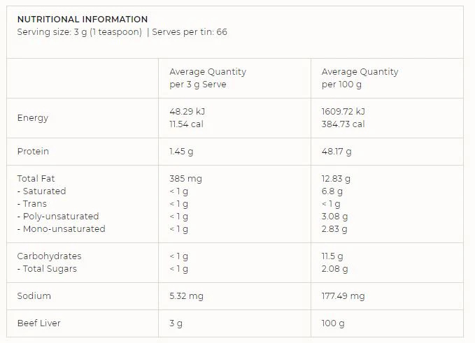 Beef Liver Powder by GelPro - Image 2
